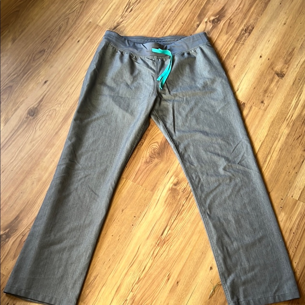 Gray Straight-Leg Pants